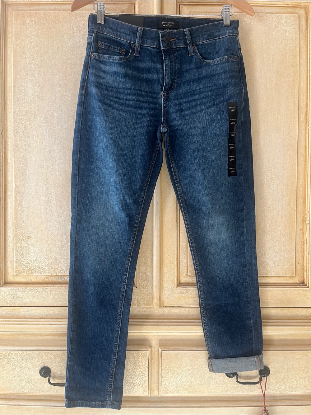 Banana Republic Dark Blue women's girlfriend skinny Jeans-NWT-sz25/0